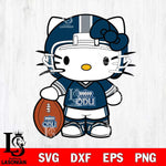 Old Dominion Monarchs Cute Hello Kitty Football 3 Svg Eps Dxf Png File, NCAA svg, Digital Download, Instant Download