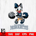 Old Dominion Monarchs Daisy Duck Cheerleader Disney, Svg Eps Dxf Png File, Digital Download