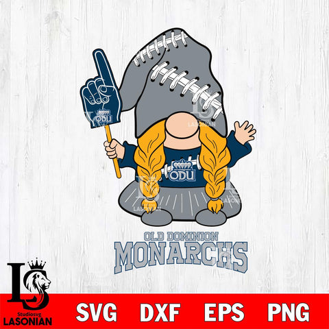 Old Dominion Monarchs Gnomes Fan Svg Eps Dxf Png File, Digital Download, Instant Download