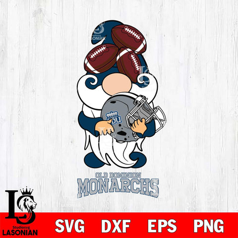 Old Dominion Monarchs Gnomes Helmet Svg Eps Dxf Png File, Digital Download, Instant Download