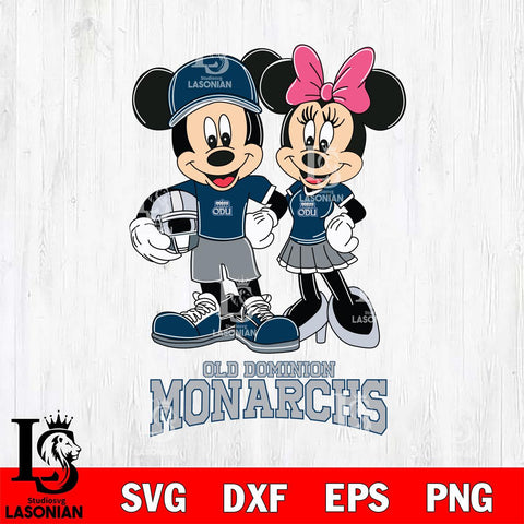 Old Dominion Monarchs Mickey Minnie Mouse Helmet Svg Eps Dxf Png File, NCAA svg , File Cut , Digital Download , Instant Download, Cut Svg Files