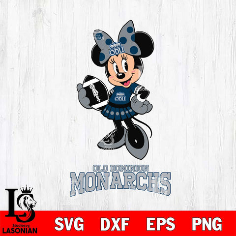 Old Dominion Monarchs Minnie Mouse, Svg Eps Dxf Png File, Digital Download