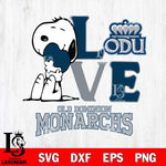 Old Dominion Monarchs Snoopy Sport 10 Svg Eps Dxf Png File, Digital Download