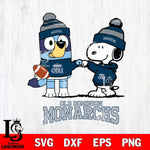 Old Dominion Monarchs Snoopy & Bluey Football Svg Eps Dxf Png File,NCAA Svg Files,Chill Guy svg ,Digital Download ,Instant Download, Cricut File