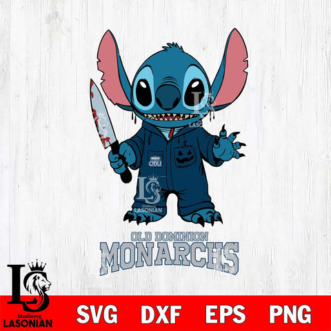 Old Dominion Monarchs Stitch Horror 2 Svg Eps Dxf Png File, NCAA svg, Digital Download, Instant Download