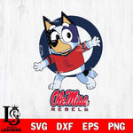 Ole Miss Rebels Bandit Heeler Rugby Svg Eps Dxf Png File, Digital Download ,Instant Download, Cricut File