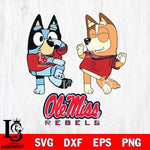 Ole Miss Rebels Bluey Chilli Sport Svg Eps Dxf Png File, Digital Download, Instant Download