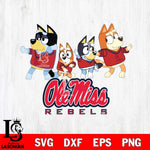 Ole Miss Rebels Bluey Mode Dance Squats Svg Eps Dxf Png File, Digital Download, Instant Download