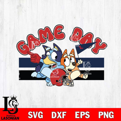 Ole Miss Rebels Game Day Bluey Svg Eps Dxf Png File, Digital Download, Instant Download