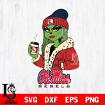 Ole Miss Rebels Girls Grinch Bougie Svg Eps Dxf Png File, Digital Download, Instant Download