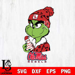 Ole Miss Rebels Grinch Tree Cake Svg Eps Dxf Png File, Digital Download, Instant Download