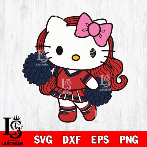 Ole Miss Rebels Hello Kitty Cheerleader 7 Svg Eps Dxf Png File, Digital Download, Instant Download