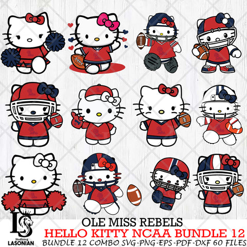 Ole Miss Rebels NCAA Bundle 12 Svg Eps Dxf Png File, NCAA svg, Digital Download, Instant Download