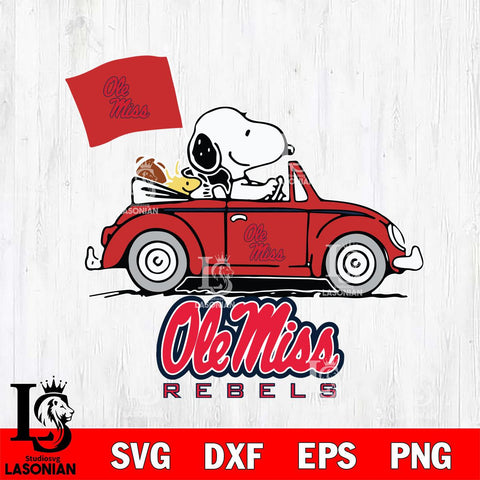 Ole Miss Rebels Snoopy Sport 5 Svg Eps Dxf Png File, Digital Download