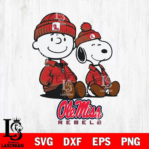 Ole Miss Rebels Snoopy Sport 6 Svg Eps Dxf Png File, Digital Download