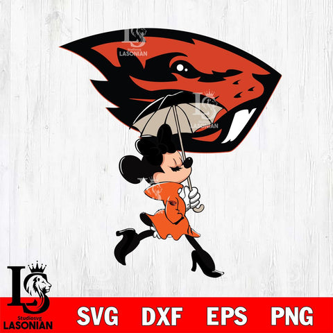 Oregon State Beavers Fancy Minnie Svg Eps Dxf Png File, Digital Download, Instant Download