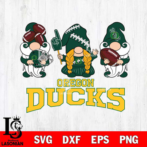 Oregon Ducks 3 Gnomes Football Svg Eps Dxf Png File, Digital Download, Instant Download