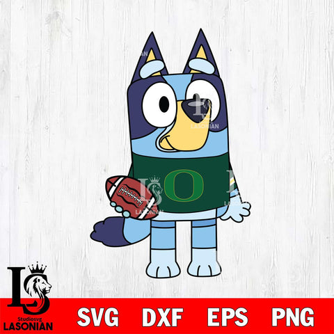 Oregon Ducks Bluey 2 Svg Eps Dxf Png File, Digital Download, Instant Download