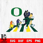 Oregon Ducks Bluey 6 Svg Eps Dxf Png File, Digital Download, Instant Download