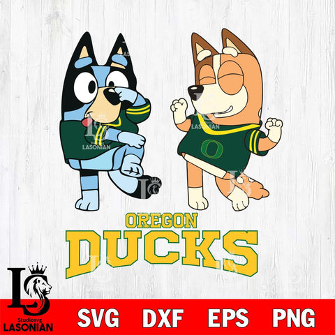 Oregon Ducks Bluey Chilli Sport Svg Eps Dxf Png File, Digital Download, Instant Download