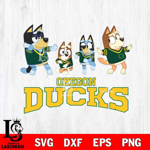 Oregon Ducks Bluey Dance Mode Squats Svg Eps Dxf Png File, Digital Download, Instant Download