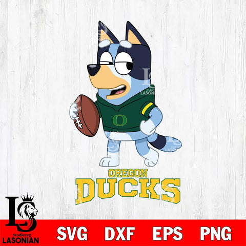 Oregon Ducks Bluey Football Sport Svg Eps Dxf Png File, Digital Download ,Instant Download, Cricut File