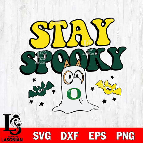 Oregon Ducks Bluey Halloween Stay Spooky Svg Eps Dxf Png File, Digital Download, Instant Download