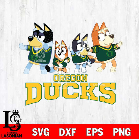 Oregon Ducks Bluey Mode Dance Squats Svg Eps Dxf Png File, Digital Download, Instant Download