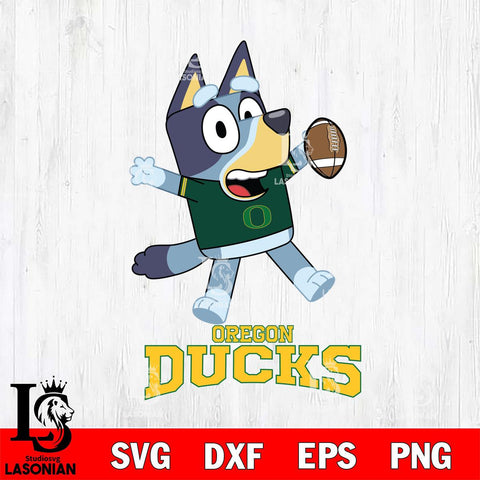 Oregon Ducks Bluey Sport Football Svg Eps Dxf Png File,NCAA Svg Files,Bluey svg ,Digital Download ,Instant Download, Cricut File