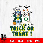 Oregon Ducks Bluey Trick or Treat Halloween Svg Eps Dxf Png File, Digital Download, Instant Download