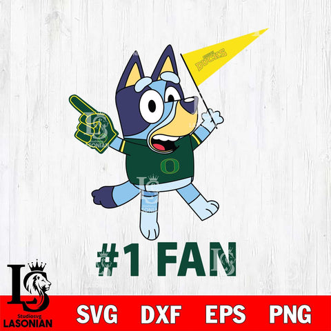 Oregon Ducks Bluey #1 Fan Svg Eps Dxf Png File,NCAA Svg Files,Bluey svg ,Digital Download ,Instant Download, Cricut File