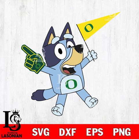 Oregon Ducks Bluey flag Svg Eps Dxf Png File, Digital Download, Instant Download