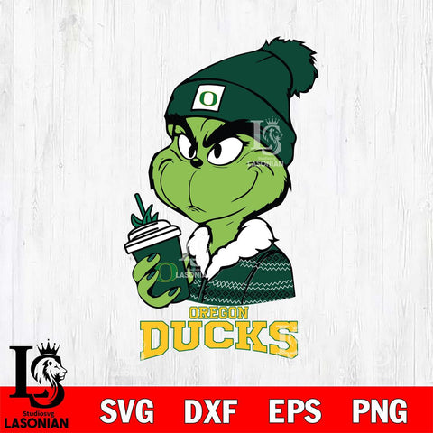 Oregon Ducks Boujee Grinch Christmas Cut Files Cricut, Svg Dxf Eps Png file, Digital download , Silhouette