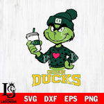 Oregon Ducks Boujee Grinch Heart Christmas Cut Files Cricut, Svg Dxf Eps Png file, Digital download , Silhouette