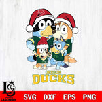 Oregon Ducks Christmas Bluey Family Sport Cut Files,Bluey Cricut,Christmas Svg , Bluey svg , Digital Download, dxf eps png pdf file