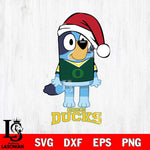 Oregon Ducks Christmas Bluey Sport Cut Files,Bluey Cricut,Christmas Svg , Bluey svg , Digital Download, dxf eps png pdf file