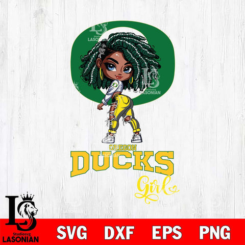 Oregon Ducks Fan Girl Svg Eps Dxf Png File, Digital Download, Instant Download