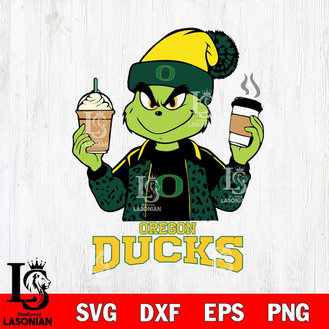 Oregon Ducks Grinch 2 coffee Svg Eps Dxf Png File, Digital Download, Instant Download