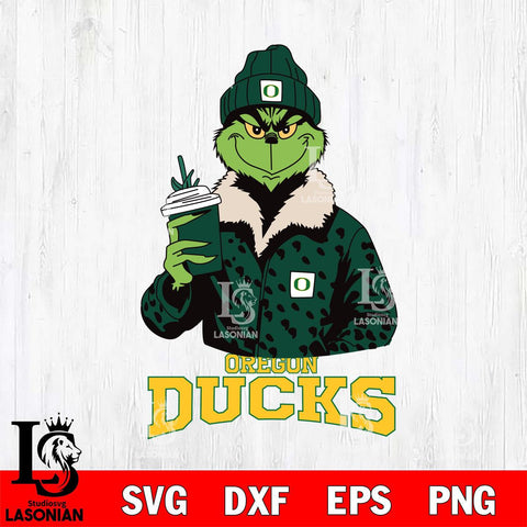 Oregon Ducks Grinch Christmas Cut Files Cricut, Svg Dxf Eps Png file, Digital download , Silhouette