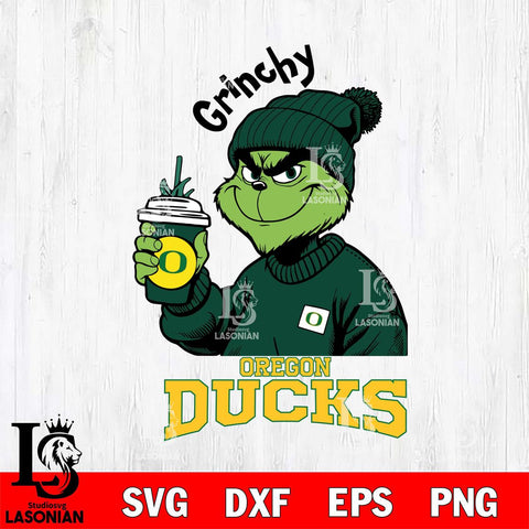 Oregon Ducks Grinchy Bougie Christmas Cut Files Cricut, Svg Dxf Eps Png file, Digital download , Silhouette