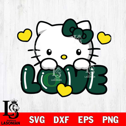 Oregon Ducks Hello Kitty Love Svg Eps Dxf Png File, Digital Download, Instant Download