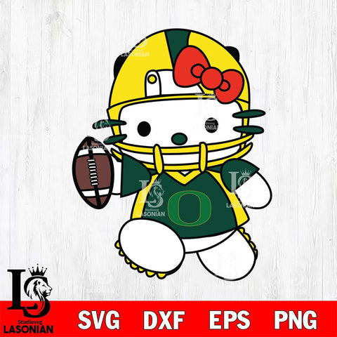 Oregon Ducks Hello Kitty sport 11 Svg Eps Dxf Png File, NCAA svg, Digital Download, Instant Download