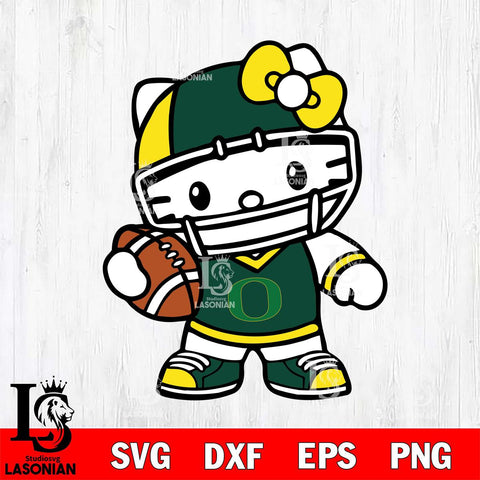 Oregon Ducks Hello Kitty sport 2 Svg Eps Dxf Png File, NCAA svg, Digital Download, Instant Download