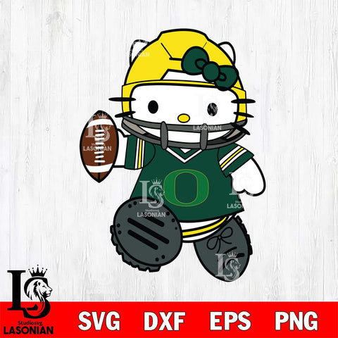 Oregon Ducks Hello Kitty sport Svg Eps Dxf Png File, NCAA svg, Digital Download, Instant Download