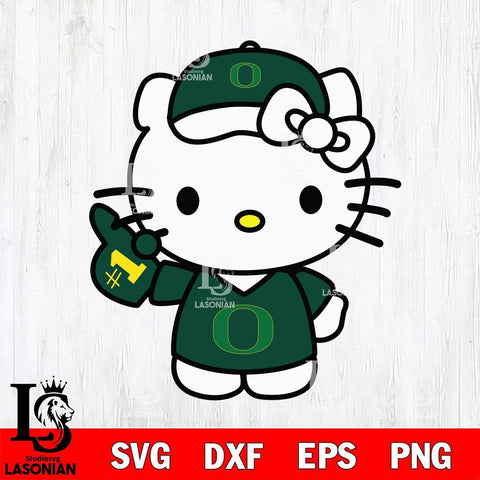 Oregon Ducks Hello Kitty sport 5 Svg Eps Dxf Png File, NCAA svg, Digital Download, Instant Download