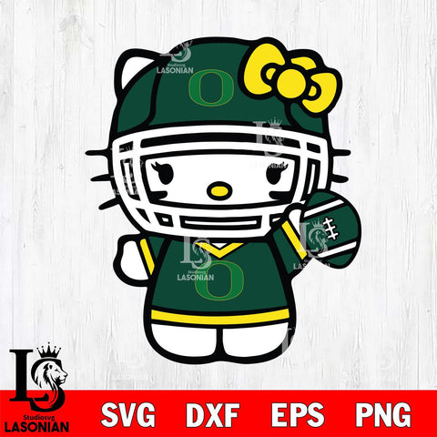 Oregon Ducks Hello Kitty sport 6 Svg Eps Dxf Png File, NCAA svg, Digital Download, Instant Download