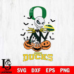 Oregon Ducks Jack Skellington 2 halloween Svg Eps Dxf Png File, NCAA svg, Digital Download, Instant Download