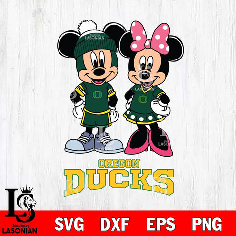 Oregon Ducks Mickey Minnie Mouse Pink Svg Eps Dxf Png File, NCAA svg , File Cut , Digital Download , Instant Download, Cut Svg Files