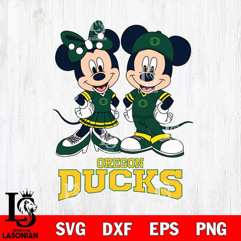 Oregon Ducks Mickey Minnie Mouse rugby ball Svg Eps Dxf Png File, NCAA svg , File Cut , Digital Download , Instant Download, Cut Svg Files