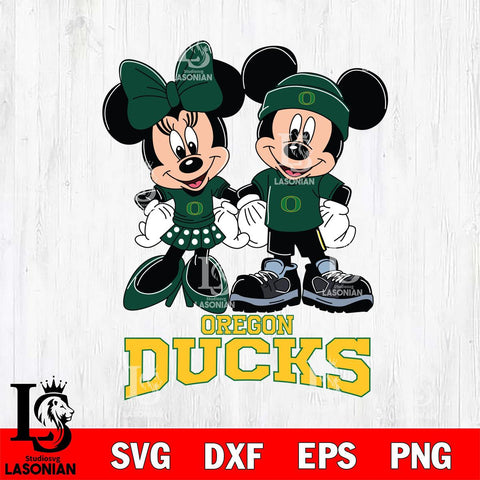 Oregon Ducks Mickey Minnie Rugby ball Svg Eps Dxf Png File, NCAA svg , File Cut , Digital Download , Instant Download, Cut Svg Files